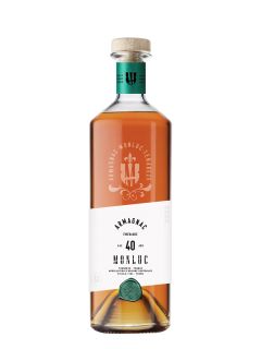 Armagnac 40 ans d'âge Monluc Emeraude 70cl