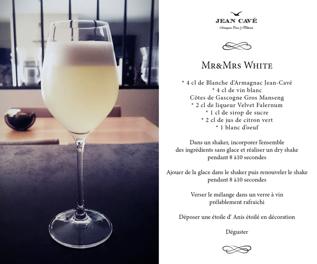 { COCKTAIL ARMAGNAC } Mr&Mrs White